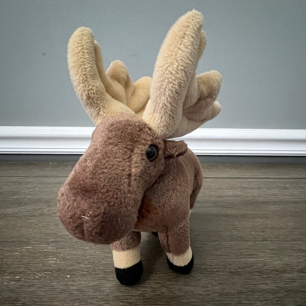 Wild Republic Moose Plush Stuffed Animal Brown Woodland Wildlife Toy